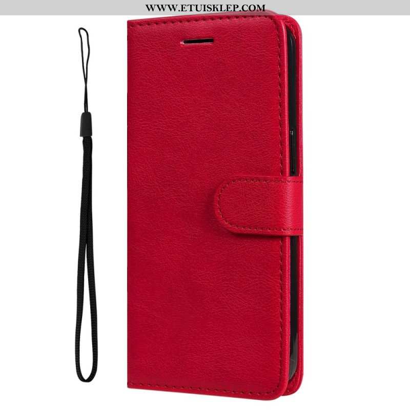 Etui Folio do Sony Xperia 5 IV z Łańcuch Zwykły Z Paskiem